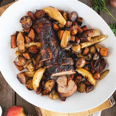 Roast Pork Loin With Apples