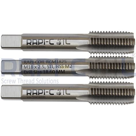 M18 X 2.5 - High Speed Steel Screw Thread Insert Taps | RAPI-COIL