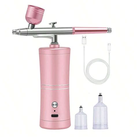 0.3mm Mini Air Compressor Kit Air Brush Paint Spray Gun Airbrush For Nail Art Craft Cake Nano ...