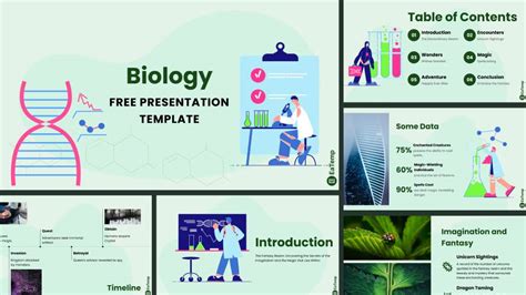 Free Biology PowerPoint Presentation Template - EaTemp