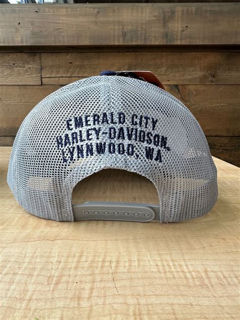 Emerald City Harley-Davidson® Dealer Hat Blue/Grey – Mt. Rainier Harley ...