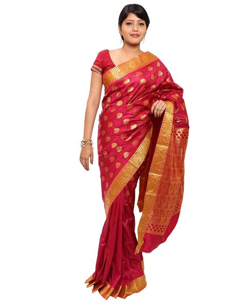 Buy Kanchipuram or Kanchi Polyester Silk Sarees at Amazon.in
