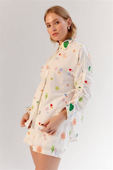 NOIB - White Thais Shirt - Elahe