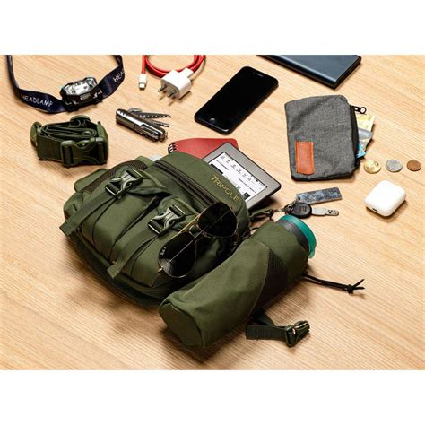 Multi Utility Waist Pack cum Sling Bag with Detachable Bottle Holder ...