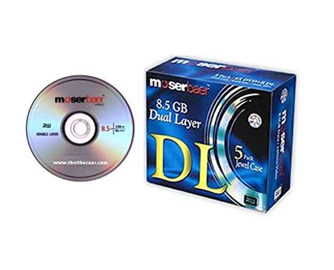 Moserbaer DVD-R DL 8.5 GB in Jewel Case - Pack of 5 - Buy Moserbaer DVD ...