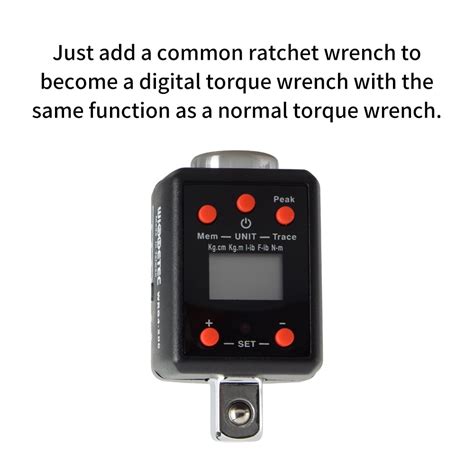 Buy Electronic Digital Display Torquemeter Adjustable Torque Meter 10 ...