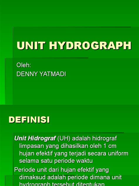 Image result for Unit Hydrograph Applications