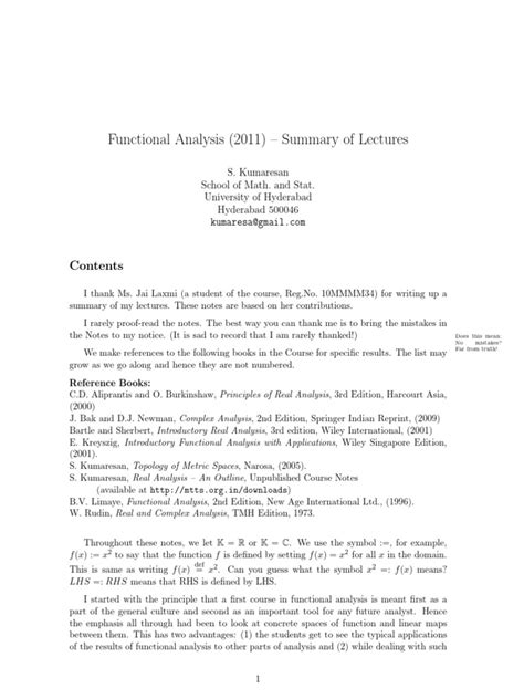Image result for Functional Analysis Lectures