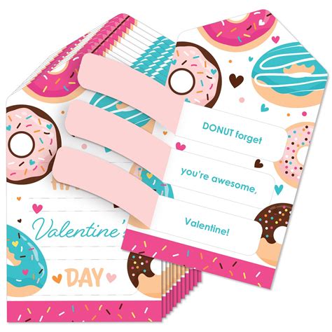 Big Dot of Happiness Donut Worry, Let's Party - Doughnut Cards for Kids ...