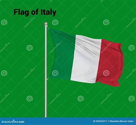 Flag of Italy, Italy Flag, National Symbol of Italy Country. Pole Flag ...