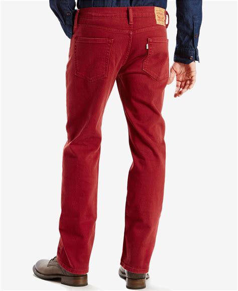 Levi's Men's 514 Straight-leg Corduroy Pants in Red for Men - Lyst