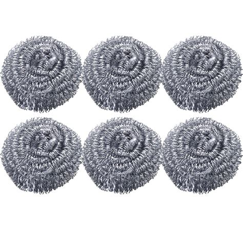 XLILKEY Stainless Steel Scrubber, Sponge Steel Wire Ball, Dish ...