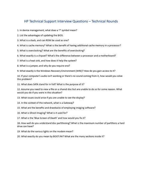Image result for Tech Support Interview Questions