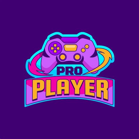 Flat design gaming logo | Free Vector