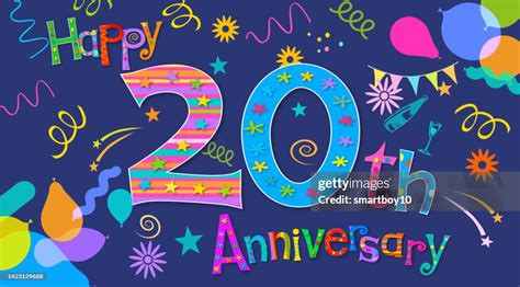 Happy 20th Anniversary High-Res Vector Graphic - Getty Images