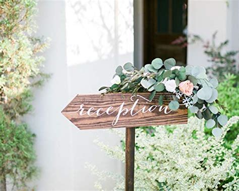 Ced454sy Gift Wedding Directional Sign Custom Parking Sign Wooden ...