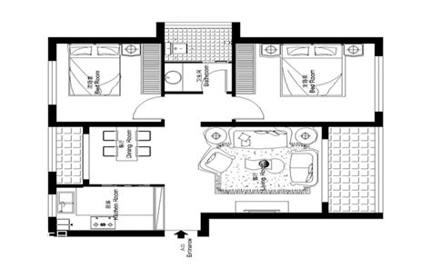 90平方房子设计平面图-土巴兔装修效果图