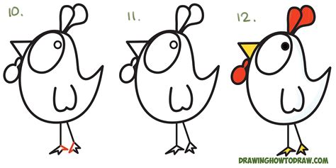Steps On How To Draw A Chicken at Frank Royalty blog