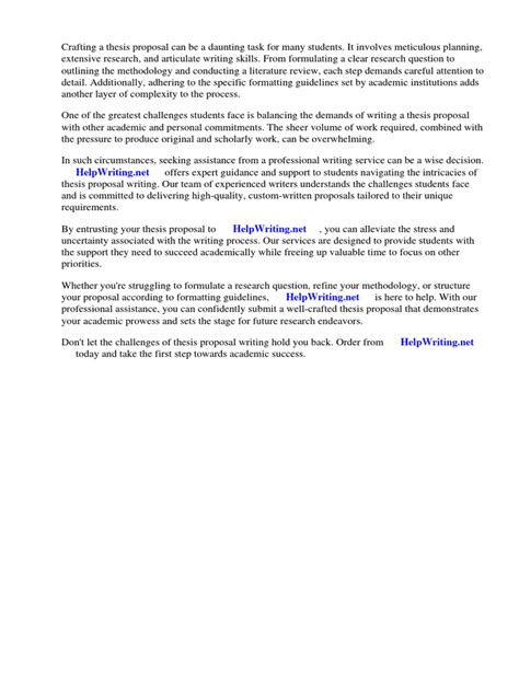 Image result for Thesis Proposal Example