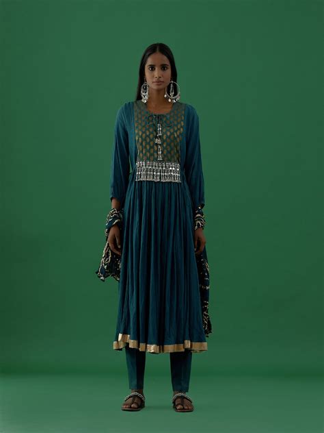 Adhira - Blue kurta Set - 5elements
