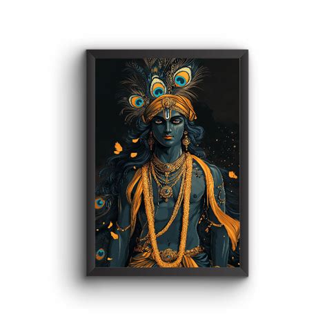 Divine Lord Krishna Poster | Spiritual Wall Art | Starting at ₹799