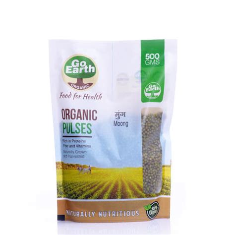 Go Earth Organic Green Gram (Moong) 500g — BasicBrowns
