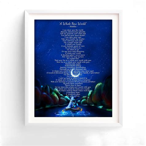A Whole New World Aladdin Lyrics