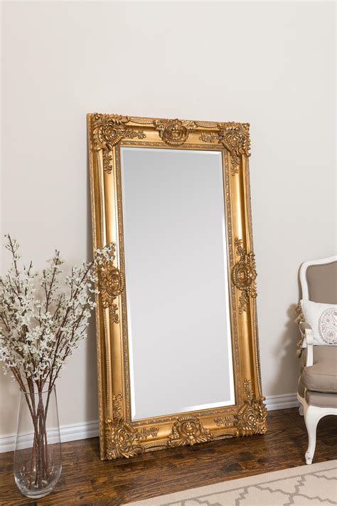 Full-Length & Floor Mirrors | Gold floor mirror, Mirror, Mirror decor