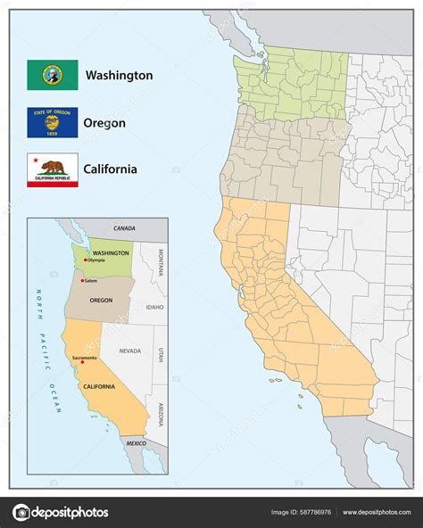 West Coast Wonders: Exploring the US States Map