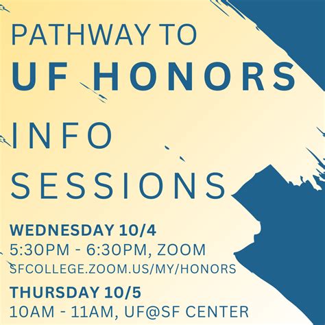 Reminder: UF Honors Pathway Info Sessions - by Ryan Keith