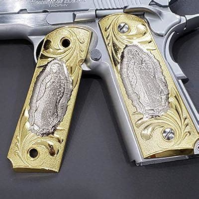 Buy Tek_Tactical 1911 Grips Gold Virgin Mary Lady of Guadalupe Grips ...