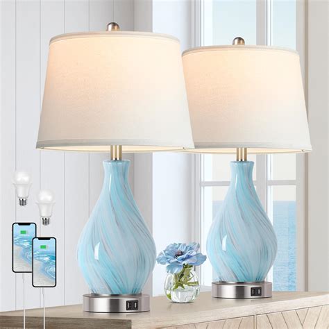 Light Blue Table Lamp