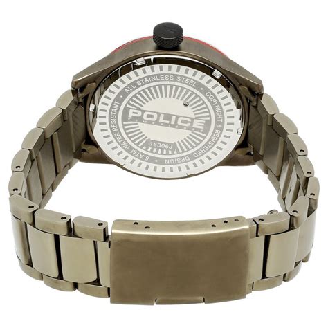 Buy Online Police Quartz Analog with Date Green Dial Stainless Steel ...