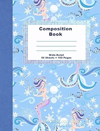 Composition Book: Snowflake Mermaid Shell School Composition Notebook ...