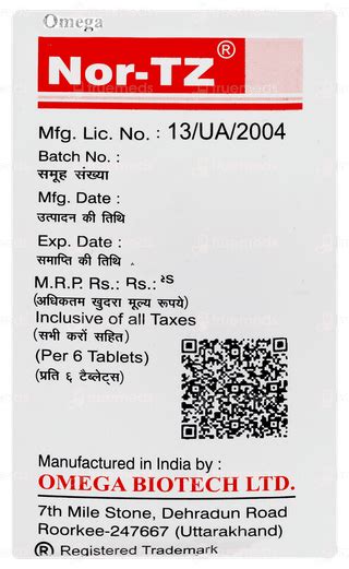 Nor Tz Tablet: Uses, Side Effects, Price & Substitutes