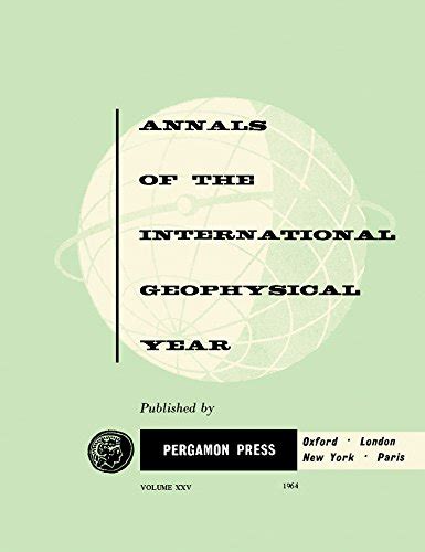 Auroral Spectrograph Data: Annals of The International Geophysical Year ...