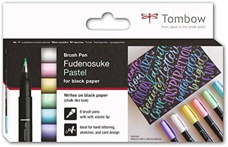 Tombow Fudenosuke Pastel Brush Pens set, 6-Pack : Amazon.in: Office ...