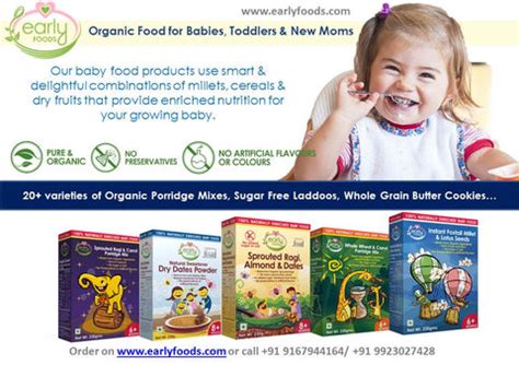 Homemade organic baby food by 'Early foods' now online in India – Early ...