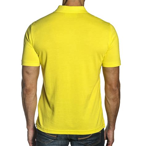 Aidan Men's Knit Polo // Yellow (S) - Fashion Sourcing & Trading LLC ...