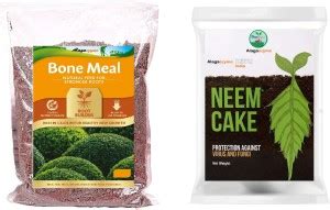Alagaezyme organic bone meal and organic neem cake powder ( 1 kg + 1 kg ...