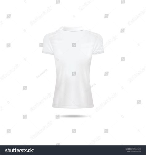 Back View White Female Polo Shirt Stock Vector (Royalty Free ...