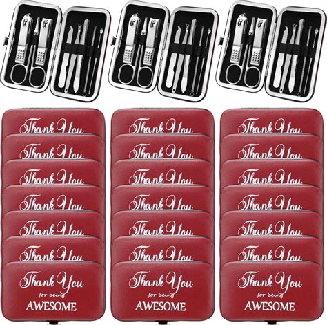 Amazon.com : 12 Sets Manicure Set Nail Clippers Pedicure Kit Stainless ...