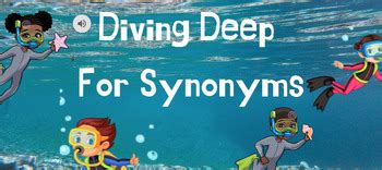 Diving Deep For Synonyms: Synonym Practice by Leah Karol | TPT