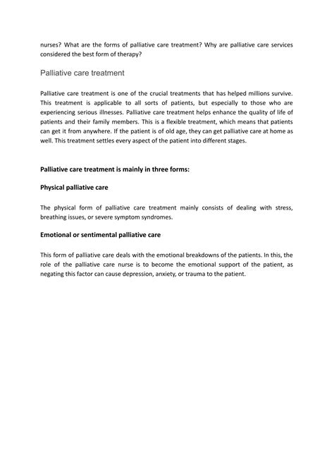 Image result for Palliative Care Routine