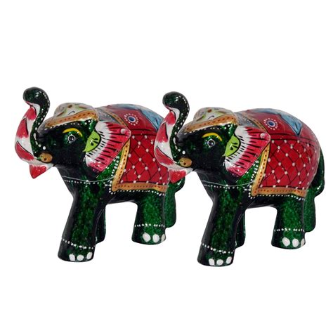 Buy DreamKraft Paper Mache Elephant Showpiece – Handcrafted for Home ...