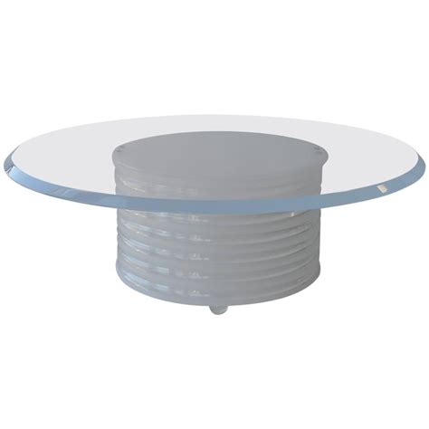 Acrylic and Glass Coffee Table For Sale at 1stDibs