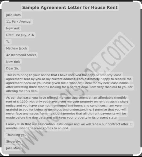 Write a Rental Agreement Letter. - Brainly.in