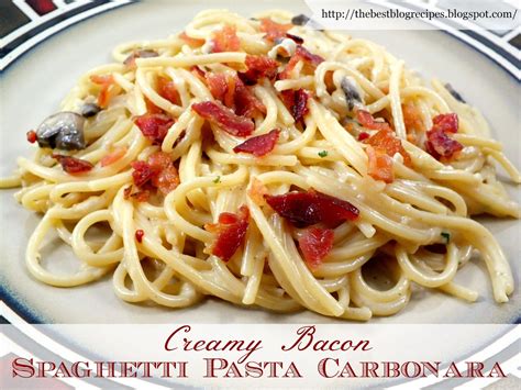 Spaghetti Carbonara With Bacon