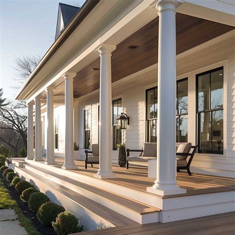 9+ Minimalist Front Porch Columns Ideas for a Clean Design