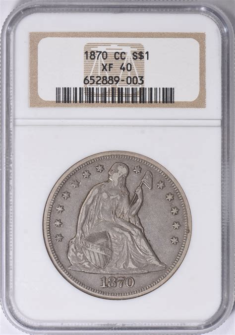 1870-CC Seated Liberty Silver Dollar NGC XF-40 (Item 1639311 ...